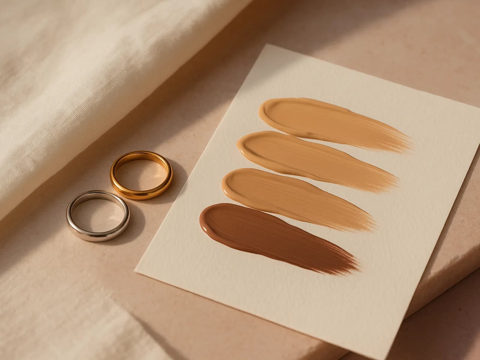 Selfie dan dua preview shade foundation W30 dan N25 hasil analisa Kira