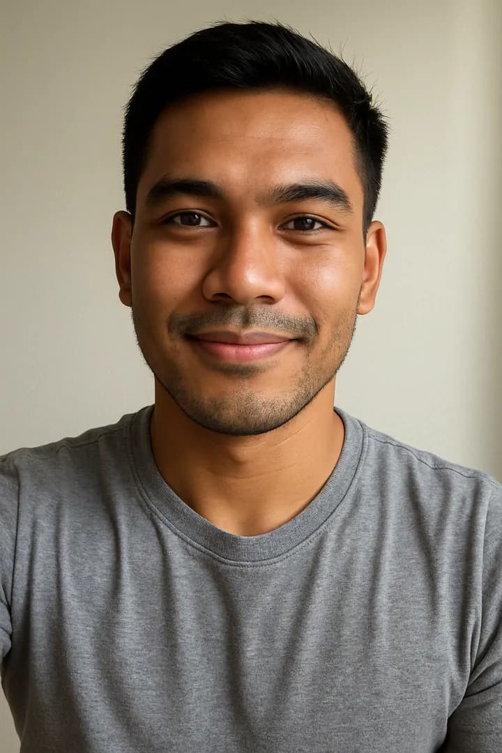 Foto asli sebelum analisa jenggot & kumis