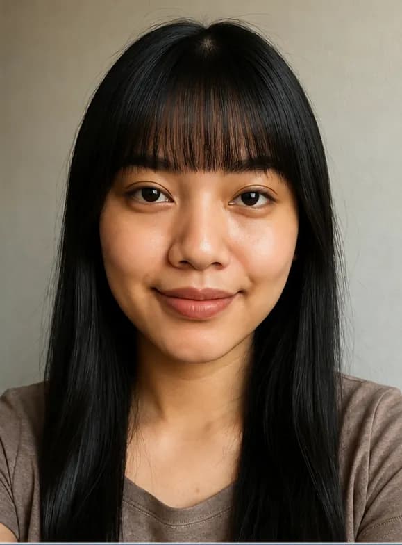 bangs preview: Blunt Bangs